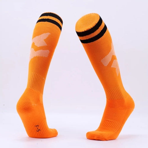 Children Football Socks Boys Soccer Sock Kid Above Knee Plain Socks Long Soccer Stockings Men Over Knee High Sock