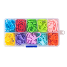 Colorful Plastic Sweater Weaving DIY Hand Tool Accessories Pin Mark Buckle, 120 PCS