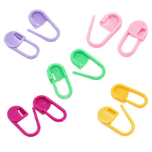 Load image into Gallery viewer, Colorful Plastic Sweater Weaving DIY Hand Tool Accessories Pin Mark Buckle, 120 PCS