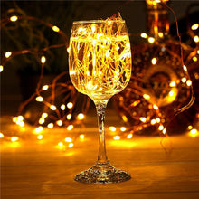 Load image into Gallery viewer, 22m 200 LEDs Solar Powered Home Garden Copper Wire String Fairy Light Outdoor Christmas Party Decor Strip Lamp with 8 Modes, RGB, White Light, Warm White