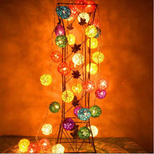 Load image into Gallery viewer, 20 LEDs Rattan Balls Lights Fairy Holiday Christmas Outdoor LED Decorative Lamp, 4m Battery Style, 5m Plug-in Style
