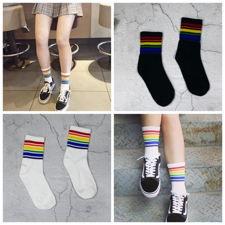 3 Pairs Children Fashion White Cotton Cocks Hipster Cartoon Colored Ankle Socks Female