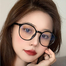 Load image into Gallery viewer, Fashion Eyeglasses Retro TR Frame Plain Glass Spectacles