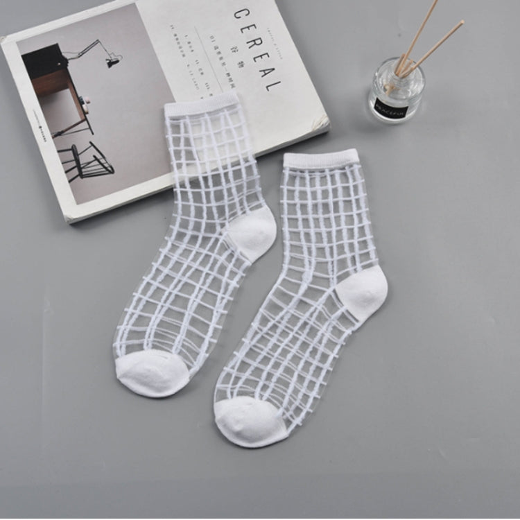 10 Pairs Sexy Lace Mesh Fiber Transparent Stretch Socks