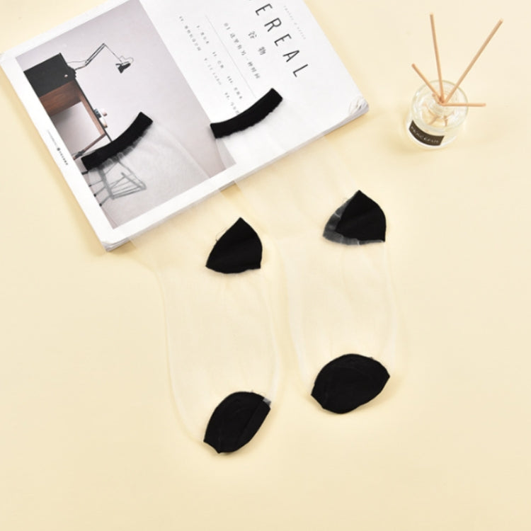 10 Pairs Sexy Lace Mesh Fiber Transparent Stretch Socks