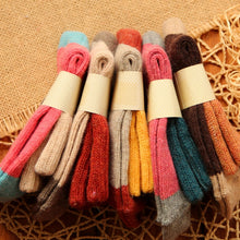 Load image into Gallery viewer, 5 Pairs Winter Vintage Rabbit Wool Socks Thicken Patchwork Cotton Socks