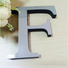Load image into Gallery viewer, 2 PCS Home Decoration Creative Personality English Letters Acrylic Mirror 3D DIY Wall Stickers