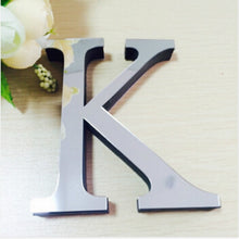 Load image into Gallery viewer, 2 PCS Home Decoration Creative Personality English Letters Acrylic Mirror 3D DIY Wall Stickers