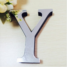 Load image into Gallery viewer, 2 PCS Home Decoration Creative Personality English Letters Acrylic Mirror 3D DIY Wall Stickers