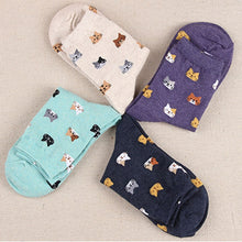 Load image into Gallery viewer, Animal Cartoon Cat Lovely for Women Cotton Socks