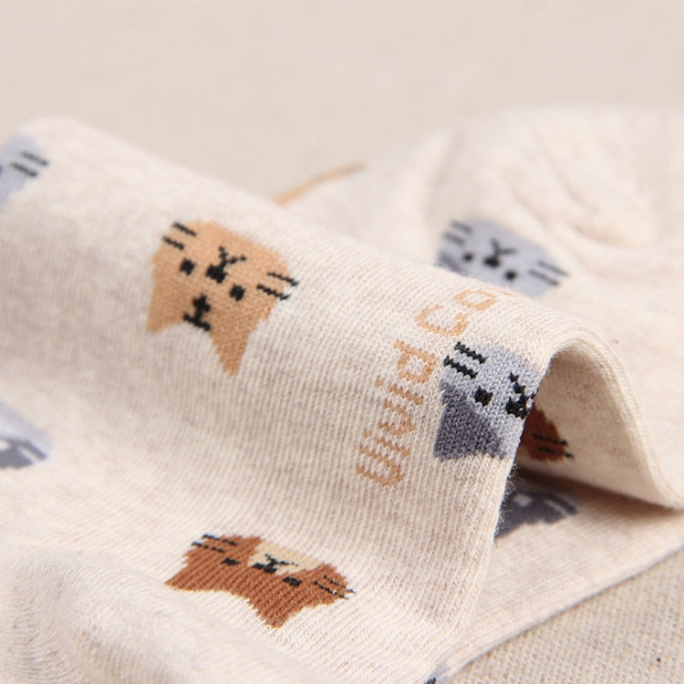 Animal Cartoon Cat Lovely for Women Cotton Socks
