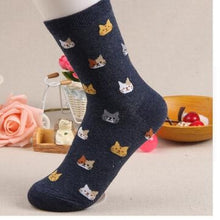 Load image into Gallery viewer, Animal Cartoon Cat Lovely for Women Cotton Socks