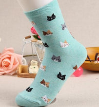 Load image into Gallery viewer, Animal Cartoon Cat Lovely for Women Cotton Socks