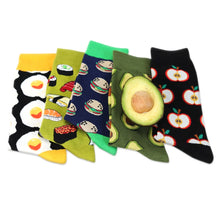 Load image into Gallery viewer, 5 Pairs Fruit Food Socks Short  Funny Cotton Socks