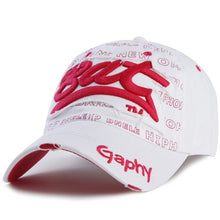 Load image into Gallery viewer, Embroidery Letter Pattern Adjustable Curved Eaves Baseball Cap, Head Circumference: 54-62cm