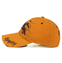 Load image into Gallery viewer, Embroidery Letter Pattern Adjustable Curved Eaves Baseball Cap, Head Circumference: 54-62cm
