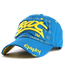 Load image into Gallery viewer, Embroidery Letter Pattern Adjustable Curved Eaves Baseball Cap, Head Circumference: 54-62cm