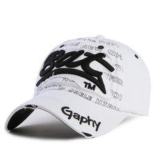 Load image into Gallery viewer, Embroidery Letter Pattern Adjustable Curved Eaves Baseball Cap, Head Circumference: 54-62cm
