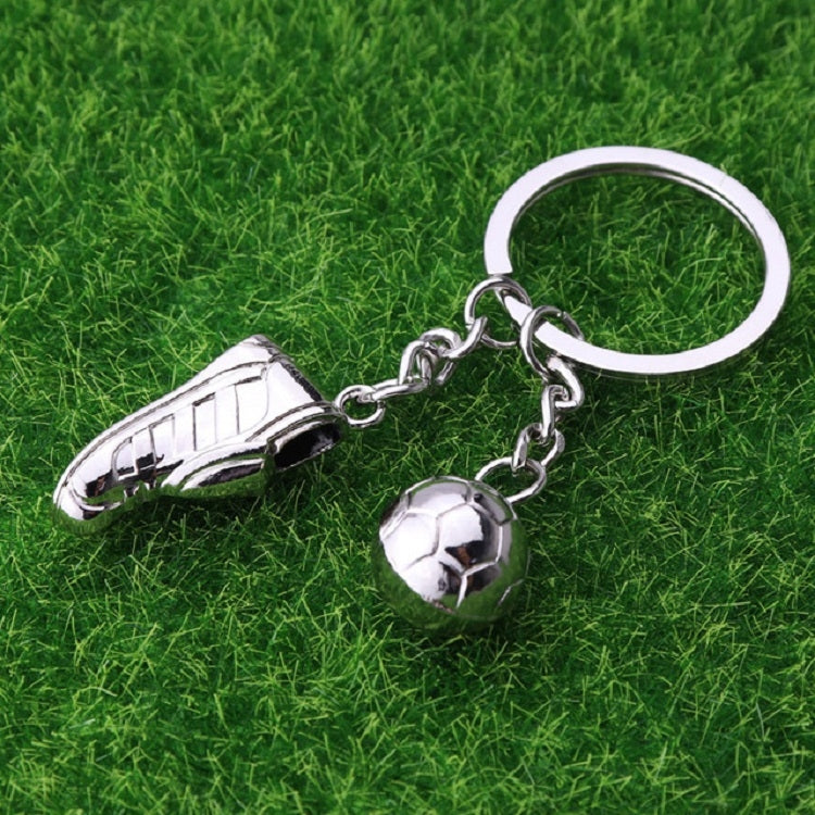 2 PCS Creative Football Gift Pendant Metal Football Shoe Keychain, Football Shoes 389, Football Shoes 306, Athletes, Football Stadiums