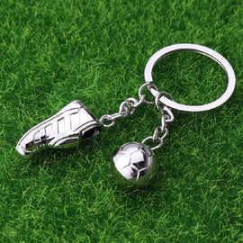 2 PCS Creative Football Gift Pendant Metal Football Shoe Keychain, Football Shoes 389, Football Shoes 306, Athletes, Football Stadiums