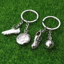 Load image into Gallery viewer, 2 PCS Creative Football Gift Pendant Metal Football Shoe Keychain, Football Shoes 389, Football Shoes 306, Athletes, Football Stadiums