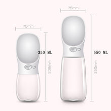 Load image into Gallery viewer, Portable Pet Dog Water Bottle Small Large Dog Travel Puppy Cat Drinking Water Bowl Outdoor Pet Water Dispenser Feeder Pet Supplies, 350 ml, 550 ml