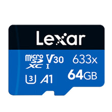 Load image into Gallery viewer, Lexar 633x 64GB High-speed Driving Recorder Dedicated Mobile Phone Memory Card DVR TF Card, 64GB