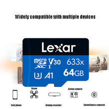 Load image into Gallery viewer, Lexar 633x 64GB High-speed Driving Recorder Dedicated Mobile Phone Memory Card DVR TF Card, 64GB