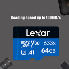 Load image into Gallery viewer, Lexar 633x 64GB High-speed Driving Recorder Dedicated Mobile Phone Memory Card DVR TF Card, 64GB