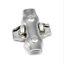 Load image into Gallery viewer, 304 Stainless Steel Plate Single Clip Double Clamp Wire Rope Clamp, M2 Double Clip, M3 Double Clip, M4 Double Clip, M5 Double Clip, M6 Double Clip, M8 Double Clip, M10 Double Clip, M2 Single Clip, M3 Single Clip, M4 Single Clip, M5 Single Clip         ...