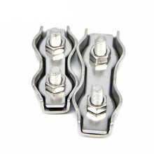 Load image into Gallery viewer, 304 Stainless Steel Plate Single Clip Double Clamp Wire Rope Clamp, M2 Double Clip, M3 Double Clip, M4 Double Clip, M5 Double Clip, M6 Double Clip, M8 Double Clip, M10 Double Clip, M2 Single Clip, M3 Single Clip, M4 Single Clip, M5 Single Clip         ...