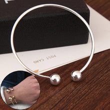Load image into Gallery viewer, Copper Great Ball Alloy Opening Bangle For Woman, gold, silver