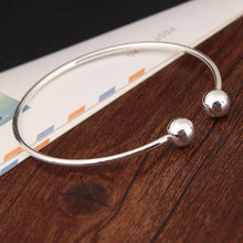Load image into Gallery viewer, Copper Great Ball Alloy Opening Bangle For Woman, gold, silver