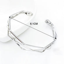 Load image into Gallery viewer, Vintage Brief Open Charms Multi-layer Cuff Bracelet Bangles, Black, Rose Gold, Sliver, Gold