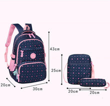 Load image into Gallery viewer, 3 PSC/Sets Fashion School Backpack for Teenagers Girls