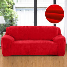 Load image into Gallery viewer, Plush Fabric Sofa Cover Thick Slipcover Couch Elastic Sofa Covers Not Include Pillow Case, 1 seat 90-140cm, 2 seat 145-185cm, 3 seat 190-230cm, 4 seat 230-300cm