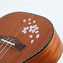 Load image into Gallery viewer, 2 PCS Guitar Panel Stickers DIY Cherry Blossom Stickers Ukuleles Paste, 2 PCS Guitar Panel Stickers