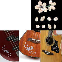 Load image into Gallery viewer, 2 PCS Guitar Panel Stickers DIY Cherry Blossom Stickers Ukuleles Paste, 2 PCS Guitar Panel Stickers