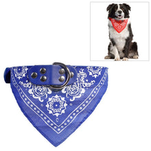 Load image into Gallery viewer, Adjustable Dog Bandana Leather Printed Soft Scarf Collar Neckerchief for Puppy Pet, L, M, S, XL