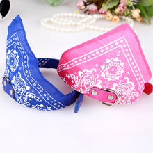 Load image into Gallery viewer, Adjustable Dog Bandana Leather Printed Soft Scarf Collar Neckerchief for Puppy Pet, L, M, S, XL