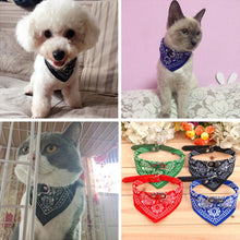 Load image into Gallery viewer, Adjustable Dog Bandana Leather Printed Soft Scarf Collar Neckerchief for Puppy Pet, L, M, S, XL