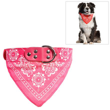 Load image into Gallery viewer, Adjustable Dog Bandana Leather Printed Soft Scarf Collar Neckerchief for Puppy Pet, L, M, S, XL