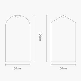 100 PCS Disposable Transparent Clothes Dust Bag Dust Cover, 55x80cm PP 4 Wires, 60x90cm PP 4 Wires, 60x100cm PP 4 Wires, 55x80cm Thicken PE 6 Wires, 60x90cm Thicken PE 6 Wires, 60x100cm Thicken PE 6 Wires, 60x110cm PP 4 Wires, 60x110cm Thicken PE 6 Wir...