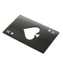 Load image into Gallery viewer, 2 PCS Stainless Steel Bottle Beer Opener Poker Playing Card Spades Soda Bottle Cap Opener