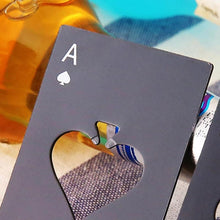 Load image into Gallery viewer, 2 PCS Stainless Steel Bottle Beer Opener Poker Playing Card Spades Soda Bottle Cap Opener