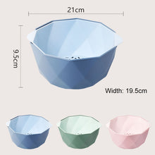 Load image into Gallery viewer, Double-layer Hollow Drain Basket Household Plastic Multi-function Washing Vegetables and Fruit Dishes, Small, Large