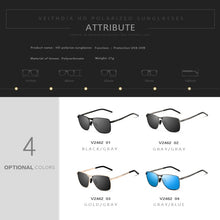 Load image into Gallery viewer, Vintage Square Sunglasses Male UV400 Polarized Lens Sun Glasses