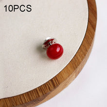 Load image into Gallery viewer, 10 PCS Versatile Pearl Stud Buckle Anti-light Collar Buttonigan Shawl Pin Needle Diy Scarf Collar Pin Brooch Pin, Black, Red, Champagne, Sliver, White, Purple, Random Color