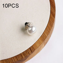 Load image into Gallery viewer, 10 PCS Versatile Pearl Stud Buckle Anti-light Collar Buttonigan Shawl Pin Needle Diy Scarf Collar Pin Brooch Pin, Black, Red, Champagne, Sliver, White, Purple, Random Color