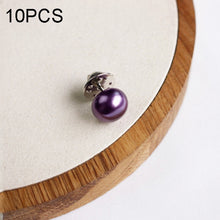 Load image into Gallery viewer, 10 PCS Versatile Pearl Stud Buckle Anti-light Collar Buttonigan Shawl Pin Needle Diy Scarf Collar Pin Brooch Pin, Black, Red, Champagne, Sliver, White, Purple, Random Color